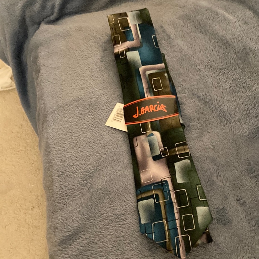 NEW-J PRICE REDUCED -Garcia tie, blue and green. What is $19 now reduced to $14.
